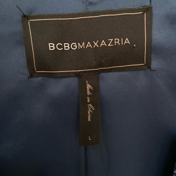 BCBG MAXAZRIA BLAZER JACKET "joplin" blue size L - Picture 9 of 12